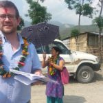 Photo of Matt Wilkins, review team member, conducting fieldwork in Nepal.