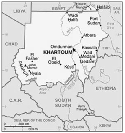 Map of Sudan