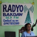 Inside the local community radio station, Radio Bakdaw